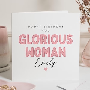 Glorreiche Frau Freund Geburtstagskarte, Geburtstagskarte für Freund, Freundin Geburtstagskarte weiblich, Geburtstagskarten für sie, schöne Freundkarte, Geschenk