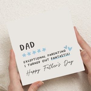 Fathers Day Card for Dad, Funny Fathers Day Card, Dad Card, Fathers Day Card from Son or Daughter, Exceptional Parenting Card