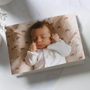 Cartes de remerciement photo bébé garçon, jolies cartes de remerciement pour bébé fille, cartes de remerciement personnalisées pour nouveau bébé fille, carte postale de bébé, carte de remerciement
