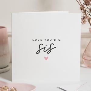 Biglietto di compleanno personalizzato per sorella maggiore, biglietto di compleanno speciale per sorella, biglietto di compleanno per sorella maggiore, regalo di compleanno per sorella, biglietto per sorella maggiore