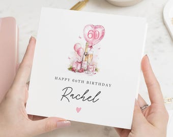 60e verjaardagskaart voor haar, moeder 60e verjaardagskaart, 60 en fantastisch cadeau voor vriend, oma 60e mijlpaal, verjaardagscadeau Verjaardagswensen