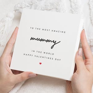 Mama-Valentinstagskarte, Valentinstagskarte für Mama, Mama-Valentinstagskarte, Valentinstaggeschenk für Mama, glücklichem Valentinstag Mamageschenk, Mama Bestie Karte