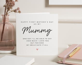 First Mothers Day Card As My Mummy, Mothers Day Gift For Mummy, 1st Mother's Day Cards, For New Mummy, Mother's Day Card From Baby, Gifts