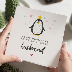 Biglietto di Natale per il marito, biglietto di Natale per il marito, biglietti di Natale per il marito, regalo di Natale per il marito, biglietto di Natale per il marito, regalo per il marito