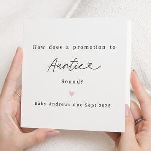 Annonce bébé tante, Faire-part de grossesse, Promotion tantine, Faire-part de grossesse meilleur ami, Faire-part de grossesse soeur