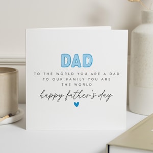 Vatertagskarte für Papa, Vatertagskarte von der Familie, Papa-Karte, Vatertagskarte für Ihn, personalisierte Vatertagskarte
