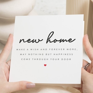 Carte de félicitations pour nouvelle maison, carte première maison, carte personnalisée pour nouvelle maison, cadeau de pendaison de crémaillère, carte de pendaison de crémaillère, cadeau pour une nouvelle maison