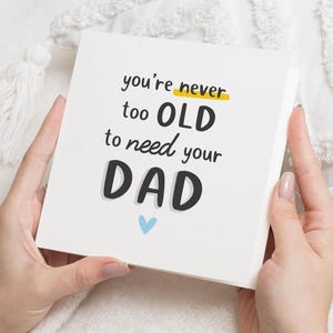 Geburtstagskarte für Papa, Vatertagskarte, Karte für Ihn, Papa Geburtstagskarte, Karte von Tochter, Karte von Sohn, süße Papa Karte