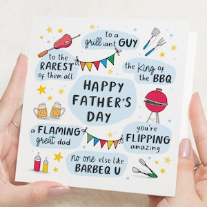 Biglietto per la festa del papà, Biglietto divertente per la festa del papà, Biglietto di compleanno per papà, Biglietto per il re del barbecue, Biglietto per lui, Biglietto per il miglior papà, Biglietto per il barbecue