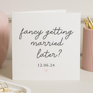 Biglietto di auguri per il giorno delle nozze del futuro marito, dalla sposa al mio sposo nel giorno delle nostre nozze, biglietto "Fancy Getting Married Later" per lo sposo, giorno delle nozze del fidanzato