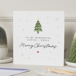 Tante und Onkel Weihnachtskarte, Weihnachtskarte Tante und Onkel, Tante und Onkel, Weihnachtskarte Tante, frohe Weihnachten Onkel, Weihnachtsgeschenk