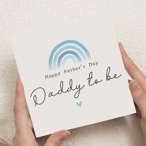 Fathers Day Card for Daddy to Be, Daddy to Be Fathers Day Card, New Dad Fathers Day Gift For Him, Cute Fathers Day Card For New Dad
