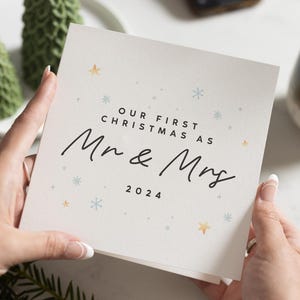 Weihnachtskarte für Mann, erste Weihnachten verheiratet Karte, Weihnachtskarte für Mann, erste Weihnachtskarte Mann, erste Weihnachten als Ehemann