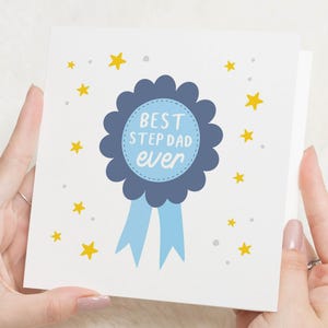 Carte de fête des pères pour beau-père, carte d'anniversaire de beau-père, meilleure carte de beau-père, carte pour lui, jolie carte de fête des pères