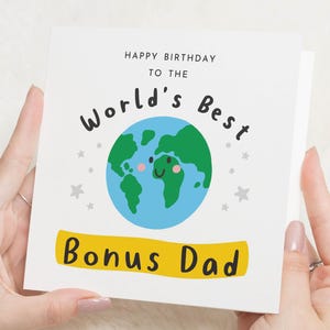 Biglietto di auguri per papà bonus, il miglior biglietto di auguri per papà bonus del mondo, biglietto di auguri per lui, biglietto di auguri per il patrigno, biglietto di auguri carino