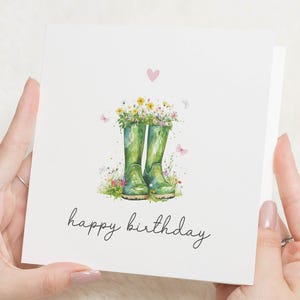 Tuinieren verjaardagskaart, verjaardagskaart voor vriend, tuinieren bloemen verjaardagskaart vrouw, verjaardagskaarten voor haar, mooie vriend kaart, bloemen