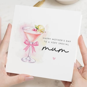 Muttertagskarte, Geschenke für Mama, spezielle Mama alles Gute zum Muttertag, Mamakarte für Muttertag, Muttertag Mama Geschenk für sie, Prost auf Sie Mama