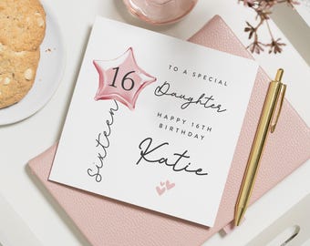 Buy Personalised 16th Birthday Card | Daughter Granddaughter Goddaughter Niece Best Friend Sister | Sweet Sixteen Online In India - Foto 3