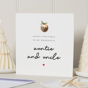 Tante und Onkel Weihnachtskarte, Geschenke Tante und Onkel, Tante und Onkel Weihnachtskarte, Weihnachtskarte Tante, frohe Weihnachten Onkel, Weihnachten