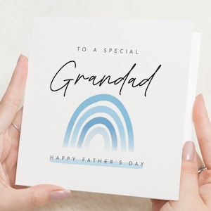 Tarjeta del Día del Padre para el Abuelo, Tarjeta del Día del Padre para el Abuelo, Tarjeta Especial para el Abuelo, Tarjeta del Día del Padre de los Nietos, Tarjeta Arcoíris
