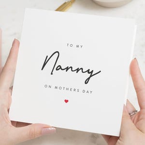 Cartão de Dia das Mães da Babá, Presentes, Cartões de Dia das Mães Babá, Feliz Dia das Mães Vovó, Cartão de Dia das Mães para Vovó, Para Nanna, Nana