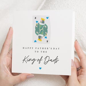Fathers Day Card for Dad, King of Dads Card, Fathers Day Card from Kids, Fathers Day Card for Him, Funny Fathers Day Card