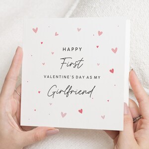 Vriendin Valentijnsdag kaart, 1e valentijnskaart voor vriendin, 1e valentijnskaart voor haar, Valentijnsdag kaart vriendin, schattig