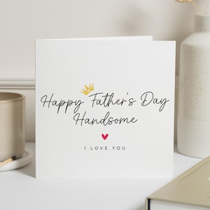 Tarjeta del Día del Padre para él, Tarjeta de Feliz Día del Padre, Tarjeta del Día del Padre de mi Esposa, Tarjeta de "Te Amo", Tarjeta para mi Esposo, Tarjeta Sencilla del Día del Padre