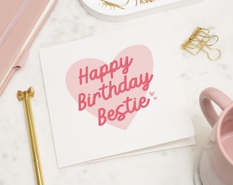 Bester Freund Geburtstagskarte, Bestie personalisierte Geburtstagskarte, Bestie Geburtstagskarte, Geburtstagsgeschenk für den besten Freund, alles Gute zum Geburtstag Bestie