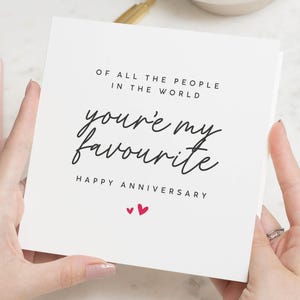 Cartão de aniversário, Cartão de feliz aniversário, Cartão romântico para ele ou ela, Você é meu cartão favorito, Cartão de aniversário simples