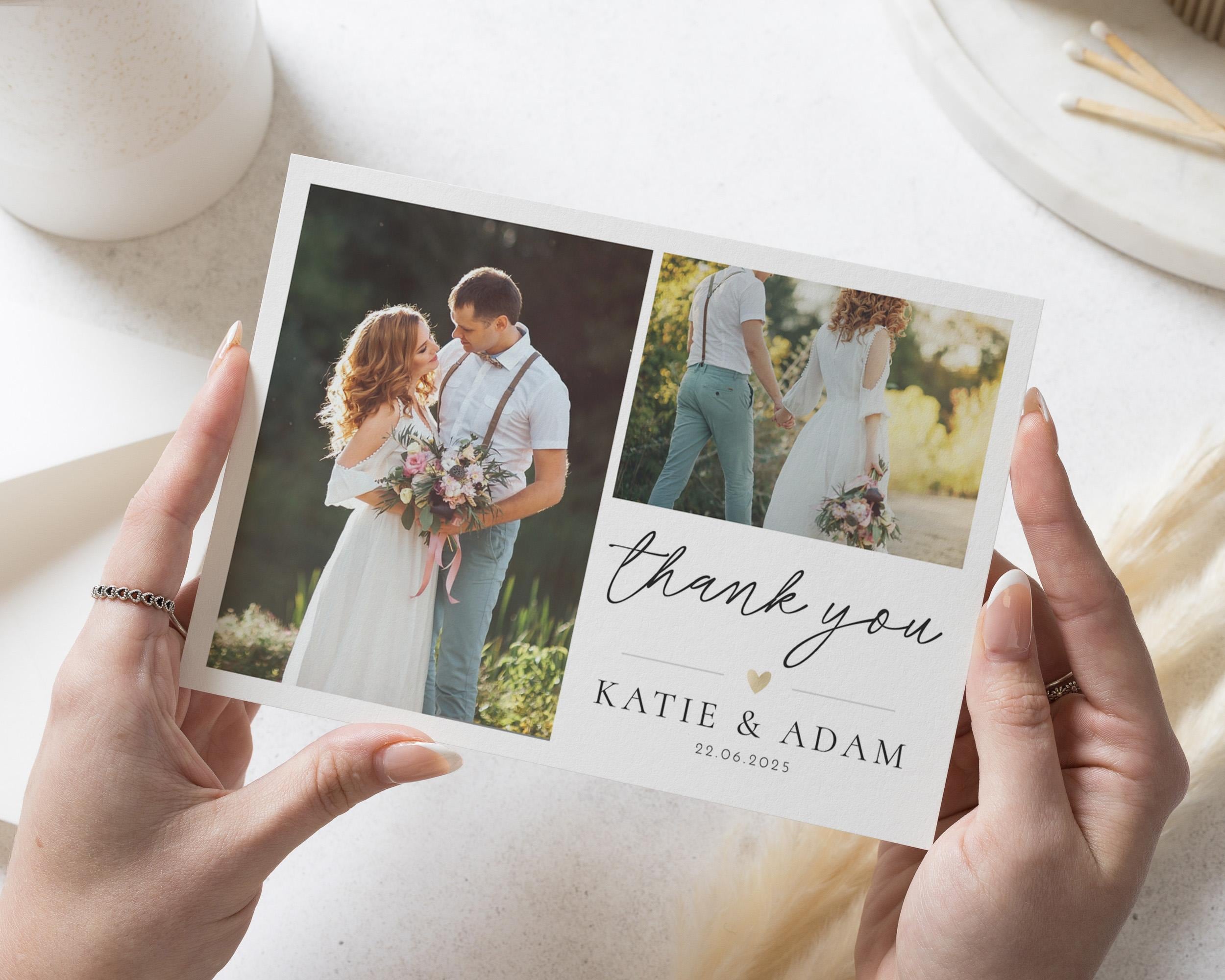 Personalised Wedding Thank You Cards