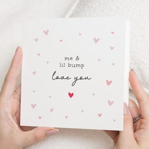 Tarjeta del Día de la Madre, de parte de Bump, regalo del Día de la Madre para la futura mamá, tarjetas del Día de la Madre para la futura mamá, tarjeta del Día de la Madre para la futura madre de parte de su pareja