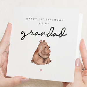 Carte de premier anniversaire comme mon grand-père, carte de grand-père de bébé, carte d'anniversaire de grand-père, pour lui, carte spéciale de grand-père, cadeau d'anniversaire de grand-père