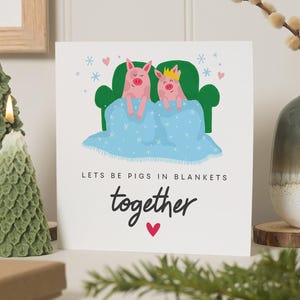 Weihnachtskarte Mann, Schweine In Decken Karte, Weihnachtskarte Freund, Weihnachtskarte Mann, Weihnachtskarte Freund, Freundin, Frau