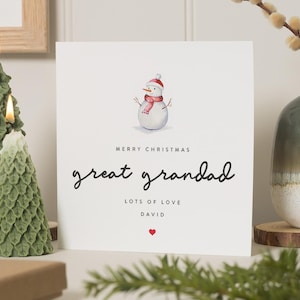 Urgroßvater Weihnachtskarte, Urgroßeltern Weihnachtskarte, Großvater Weihnachtskarte, Urgroßvater Weihnachtskarte, Urgroßmutter Weihnachtskarte