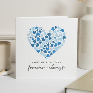 Carte d'anniversaire pour toujours et toujours, carte d'anniversaire de petit ami, carte d'anniversaire pour mari, carte d'anniversaire pour lui, carte d'anniversaire de mari, cadeau