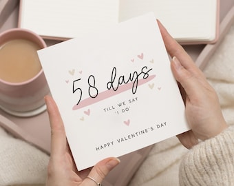 Carte Saint-Valentin fiancé, carte Saint-Valentin pour fiancé, carte Saint-Valentin fiancée, Saint-Valentin en tant que fiancée, cadeau de la Saint-Valentin pour futur mari