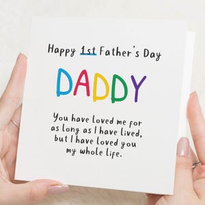 1ère carte de fête des pères pour papa, première carte de fête des pères, carte de fête des pères de bébé, jolie carte de fête des pères, carte de papa, nouvelle carte de papa