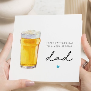 Fathers Day Card for Dad, Fathers Day Card, Special Dad Card, Beer Card, Fathers Day Card from Daughter, Fathers Day Card from Son