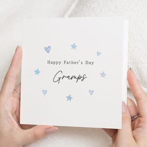 Fathers Day Card for Gramps, Happy Fathers Day Card, Fathers Day Card for Him, Personalised Fathers Day Card, Card for Grandad