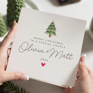 Cartão de Natal especial para casal, Cartão de Natal para casal, Cartões de Natal para vocês dois, Cartão de Natal para amigos, Cartão de Natal personalizado para amigos