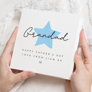Fathers Day Card Grandad, Grandpa Fathers Day Card, Pops Card, Personalised Card, Fathers Day Card from Grandchild, Card for Him