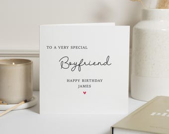 Happy Birthday Boyfriend Card, Birthday Card For Boyfriend, Boyfriend Birthday Gift, To my Boyfriend Card, For Him, Special Boyfriend