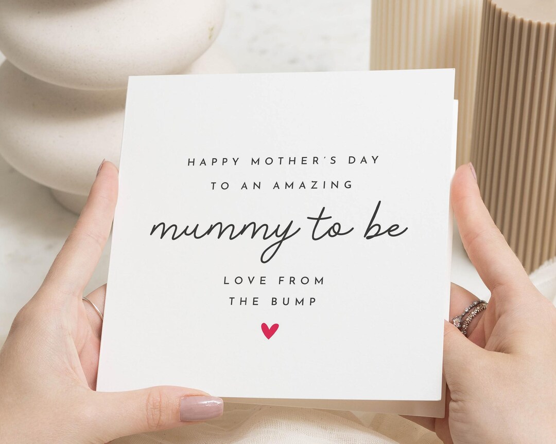 Mother's Day Card for Mummy to Be, Mother's Day Card From the Bump, Mum ...