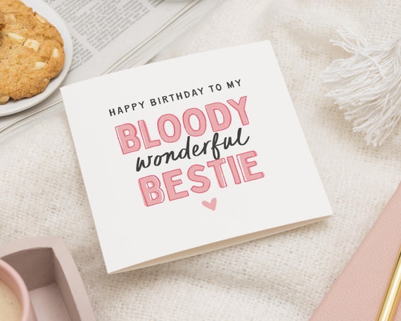 Best Friend Birthday Card, Bestie Birthday Card, Best Friend Card, Birthday Card Best Friend, Birthday Card Best Friend, Wonderful Bestie