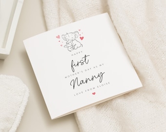 1st Mothers Day Card As My Nanny, Mother's Day Cards For Grandma, Happy Mother's Day Nanny, First Mother's Day As My Nan, For Nanna, Granny