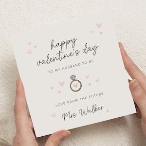 Carte de Saint-Valentin fiancé, cadeau Saint-Valentin pour lui, fiancé de carte de Saint-Valentin, carte de Saint-Valentin fiancé, pour fiancé, dernier valentin comme fiancé