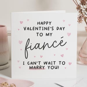 Valentijnskaart voor verloofde, echtgenoot als Valentijnsdagcadeaus voor hem, valentijnskaart verloofde, Valentijnsdagkaart verloofde, valentijnskaart