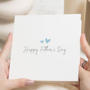Fathers Day Card, Happy Fathers Day Card, Fathers Day Card from Daughter, Fathers Day Card from Son, Simple Fathers Day Card