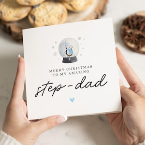 Carte de Noël beau père, carte de Noël beau père, carte de Noël beau père, carte beau père, cadeau de Noël beau père, carte de Noël comme un papa, mignon